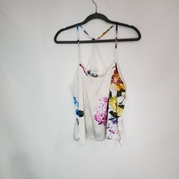 NWT In Bloom by Jonquil Floral Still in Love Satin Cami Tank Size Small - Picture 2 of 6